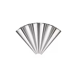 Kitchencraft - MasterClass Set of Six Stainless Steel Cream Horn Moulds