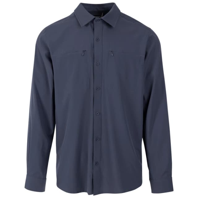Trespass Trespass Men Cargan Shirt in Dark Grey Size: Small Dark Grey S Male 5063470737741