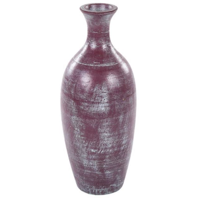 Beliani Decorative Vase Kardia Ceramic 57cm Brown
