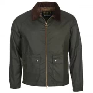 Barbour Mens Dom Wax Jacket Sage Medium