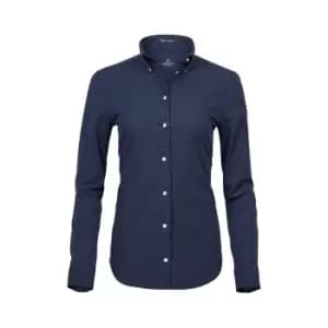 Tee Jays Womens/Ladies Perfect Long Sleeve Oxford Shirt (S) (Navy)