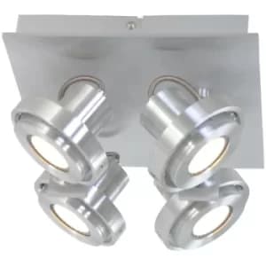 Sienna Quatro Spotlight Clusters Steel Brushed