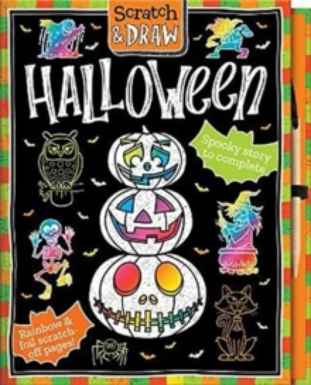 Scratch and Draw Halloween Hardback
