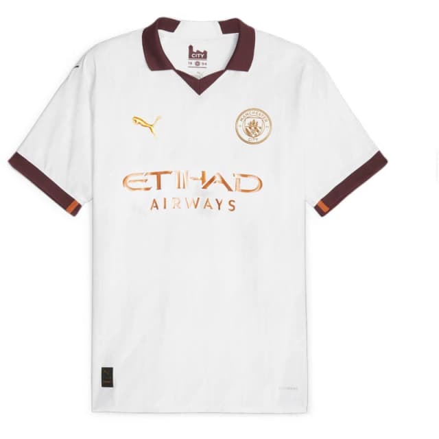 Puma Mcfc Away Jersey Promo Football Shirt Mens Puma White male S