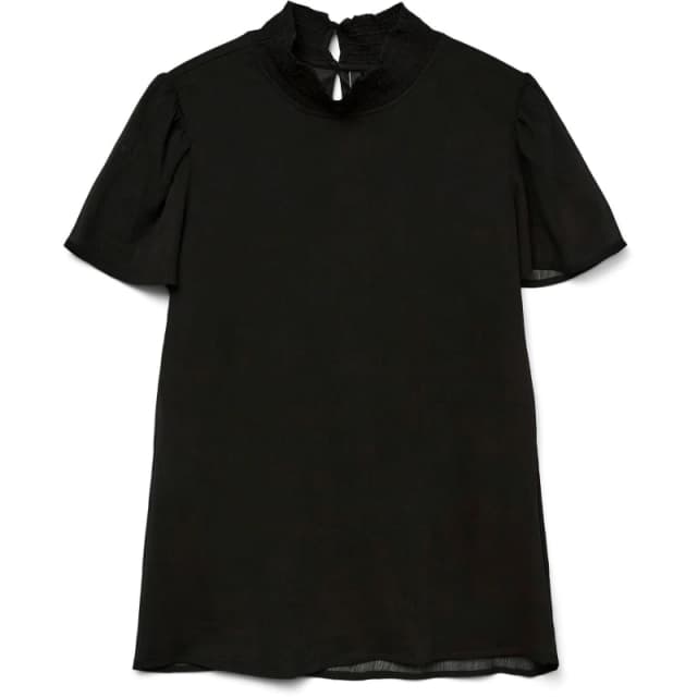Vero Moda Open Neck Blouse - Black 6
