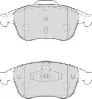 Ferodo FDB4181 Brake Pad Set Front Axle Premier Car