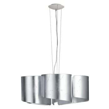Fan Europe Lighting - Fan Europe Imagine - Curved Glass Ceiling Pendant, Silver Leaf, E27