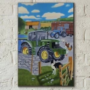 Tile 8x12 John Deere Tractor By MacNeil Studios Wall Art