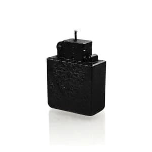 Black Metallic Lighter Candle