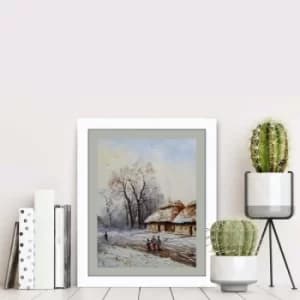 BCT-001 Multicolor Decorative Framed MDF Painting