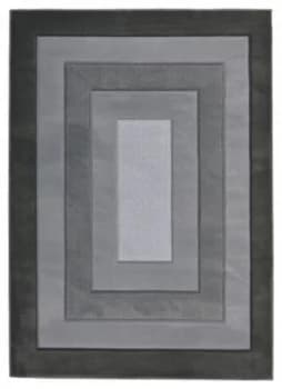 Melrose Daytona Border Rug - 120x170cm - Grey