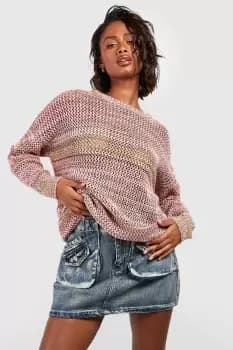 Oversized Marl Knit Jumper