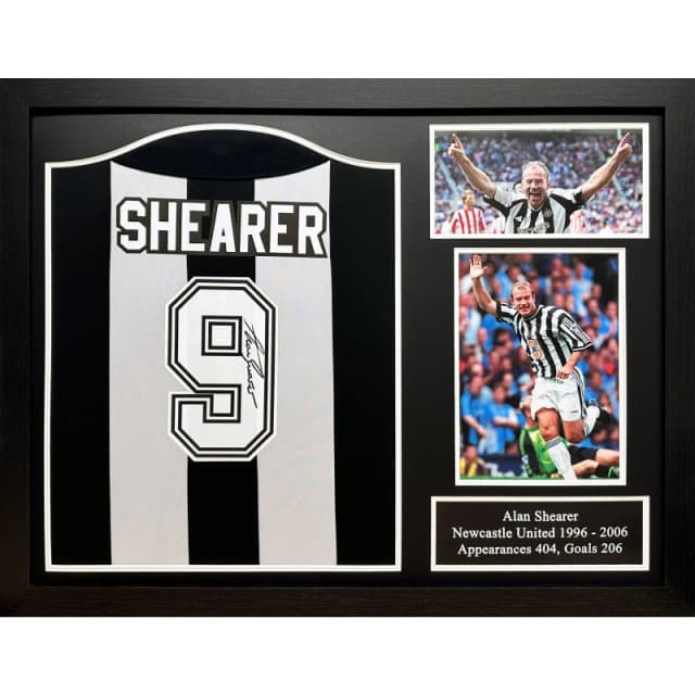 AllStarSignings Ltd Alan Shearer signed & framed Newcastle United offi Black unisex One Size