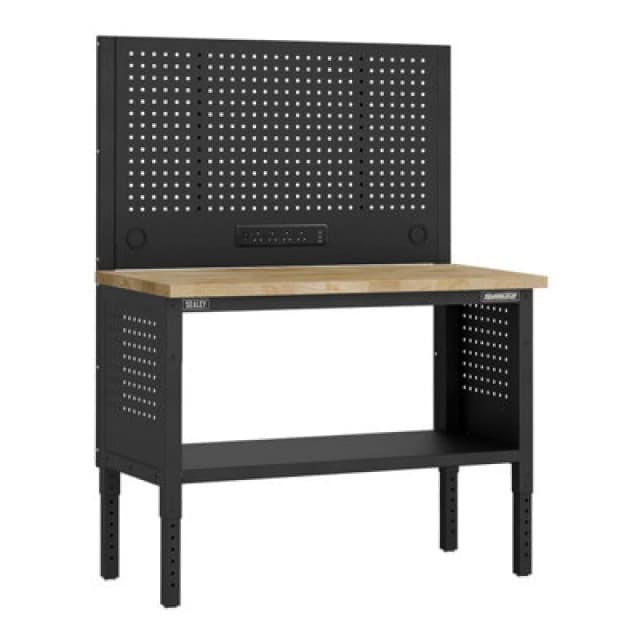 Sealey Superline Pro Modular Wooden Top Workbench and Pegboard APMWB50COMBOW Length: 1.26m
