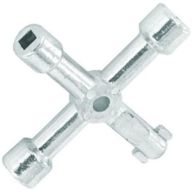 Securit Four Way Utility Key Silver (One Size)