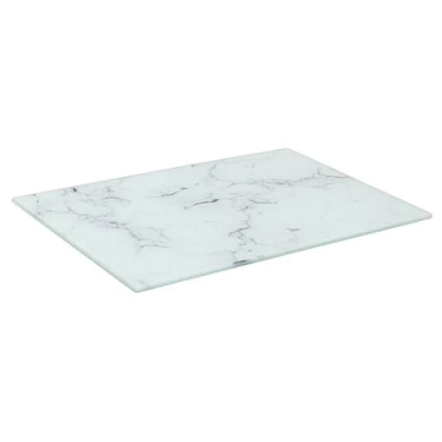 Harbour Housewares Glass Chopping Board - 30 X 20Cm Marble Kitchen Dining Place Mats Cutting Mat Worktop Saver Cooking & Food Prep
