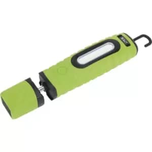 360A‚A° Swivel Inspection Light - 14 SMD & 3W SMD LED - Twin Battery - Green