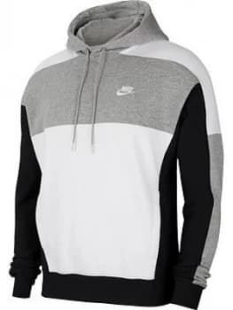Nike Sportswear Colourblock Overhead Hoodie - Dark Grey