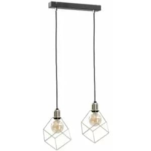 Keter Taho Bar Pendant Ceiling Light Gold, 50cm, 2x E27