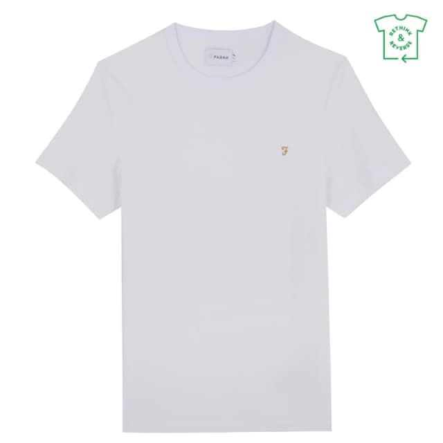 Farah Regular T-Shirt - White White XS