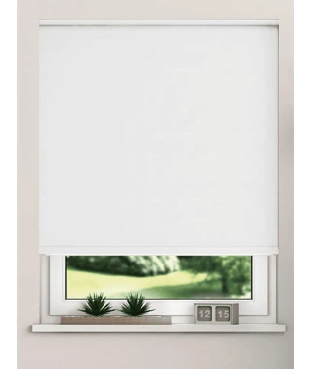 New Edge Blinds Thermal Blackout Roller Blinds 175cm Drop x Width 80cm White Size: 75cm width x 175cm drop White Unisex 75cm width x 175cm drop
