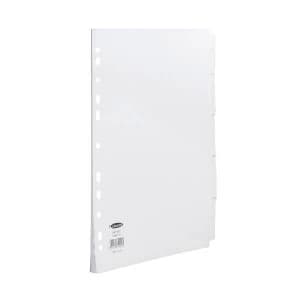 Concord Subject Dividers 150gsm Punched 11 Holes 5 Part A4 White Ref 7990199