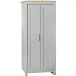 Highgate 2 Door Wardrobe - Grey & Oak - Farmhouse Style - Birlea