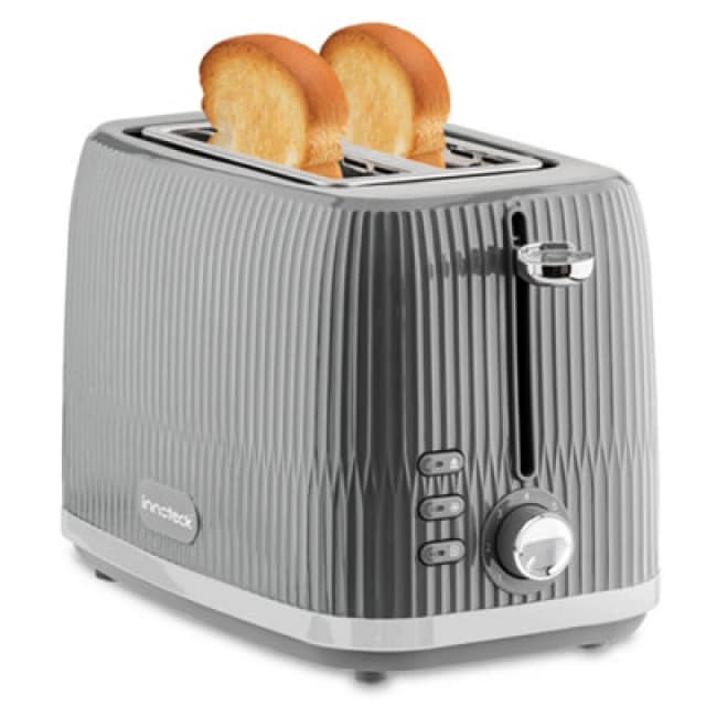 Innoteck Kitchen Pro 2 Slice Toaster With 7 Browning Controls And Stainless Steel Mechanism - Grey