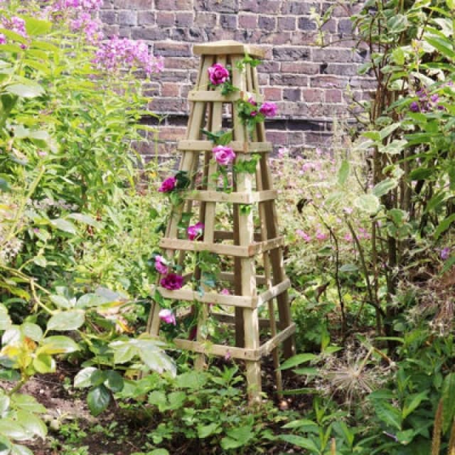 Zest Scafell Pike Obelisk Wooden Garden Plant Rose Flower Support