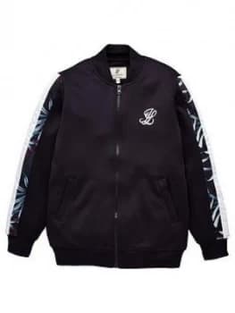 Illusive London Boys Dark Tropical Zip Through Jacket - Navy