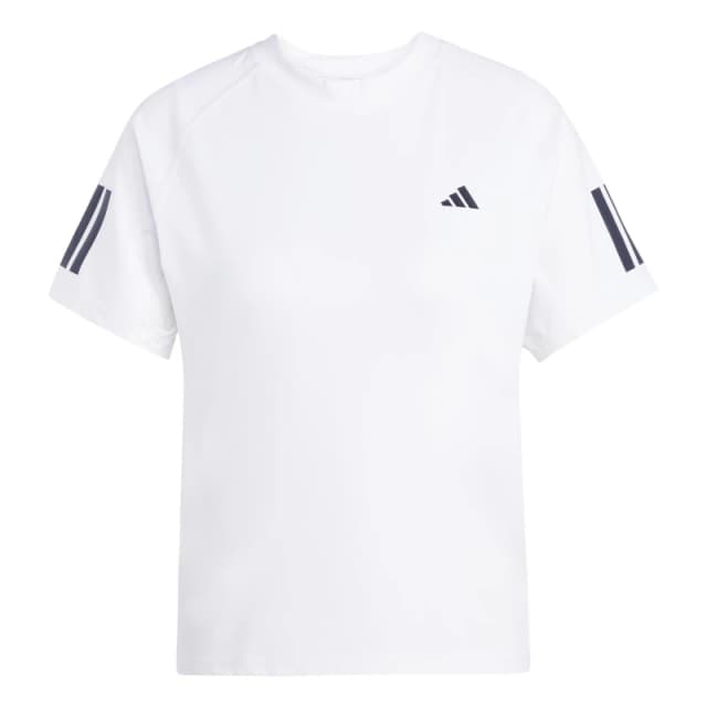 adidas Club 3-Stripes Tennis Climacool T-Shirt Womens Short Sleeve Performance T-Shirts 8 (XS) White 63119901310
