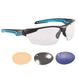 Bolle Safety TRYON PLATINUM Safety Glasses - Blue Flash