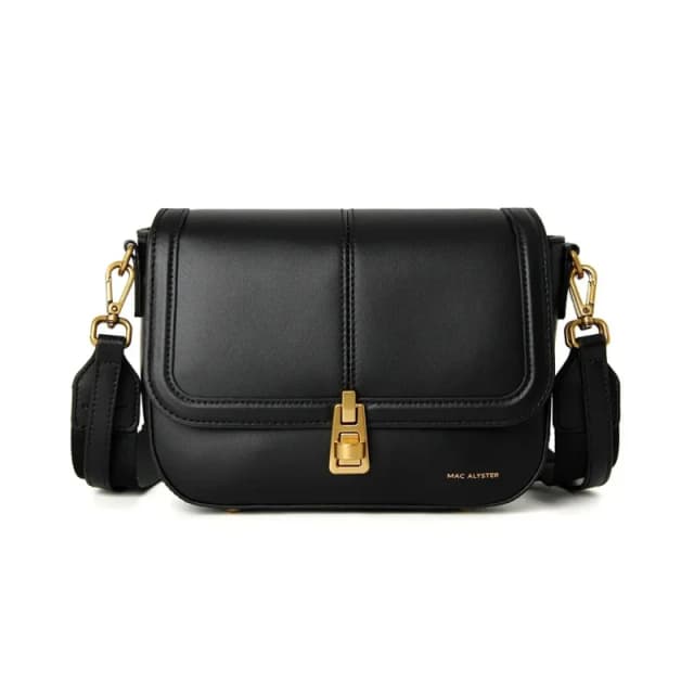 Mac Alyster Womens flap shoulder bag Mac Alyster Emmy Noir Female TU