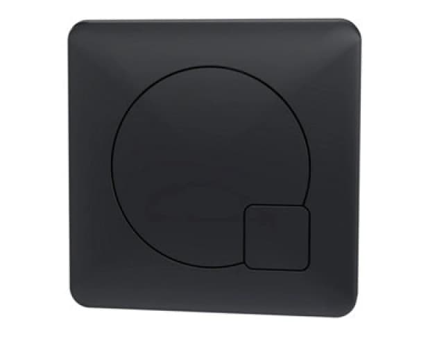 Balterley Square Dual Flush Push Button Matt Black 70mm Black unisex