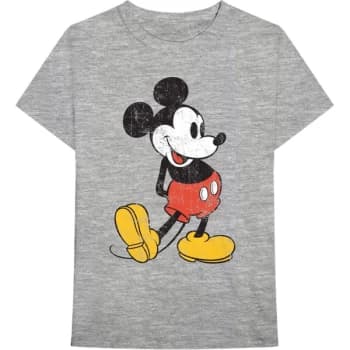 Disney - Mickey Mouse Vintage Unisex Large T-Shirt - Grey
