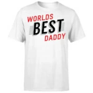 Worlds Best Daddy T-Shirt - White - 3XL