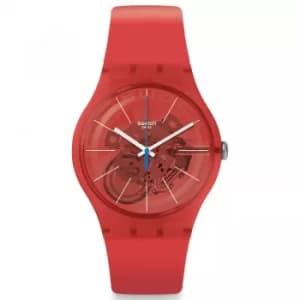 Swatch New Gent Bloody Orange Quartz Unisex Watch SUOO105
