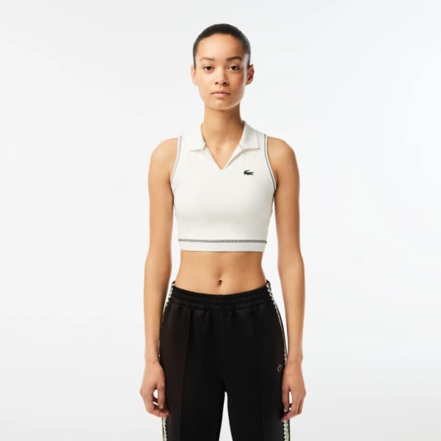 Lacoste Lace Tank Top - Cream Cream 10