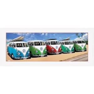 VW Californian Camper (Beech) Framed Photographic Print