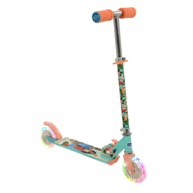 Disney Moana 2 Kids Folding Inline Lights Scooter