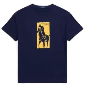 Polo Ralph Lauren Polo Ralph Lauren Short Sleeve Back Print Tee Mens - Blue