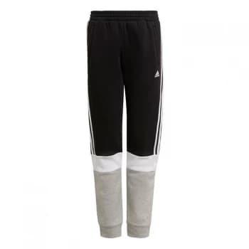 adidas Essentials Colorblock Joggers Kids - Black / Medium Grey Heather /