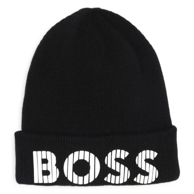 Boss Large Beanie - Black Infant