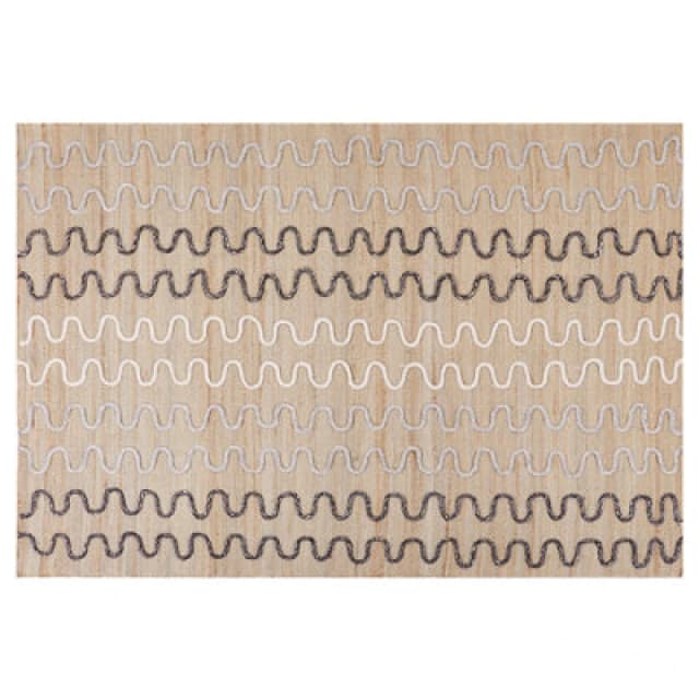 Beliani Rug Sogut Beige 140 X 200 Cm Jute