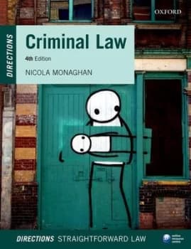 Criminal Law by Nicola Monaghan Book