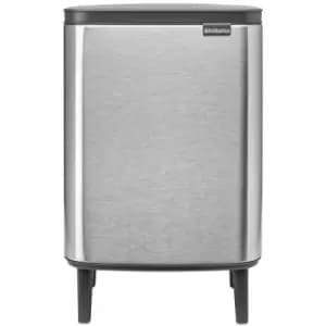Brabantia Bo Waste Bin Hi 12 Litre Matt Steel Fingerprint Proof