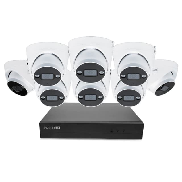 Swann AdvancedX 4K Wired NVR CCTV 8 Dome Camera Kit 16 Channel 2TB HDD