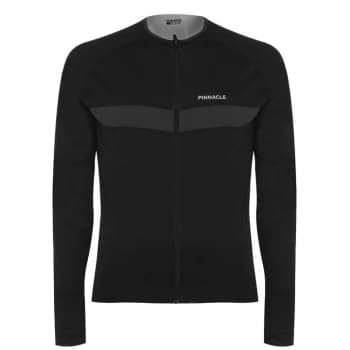 Pinnacle Race Long Sleeve Cycling Jersey Mens - Black