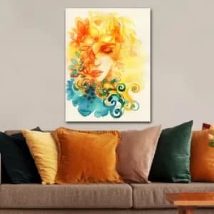 1227481441_70100 Multicolor Decorative Canvas Painting