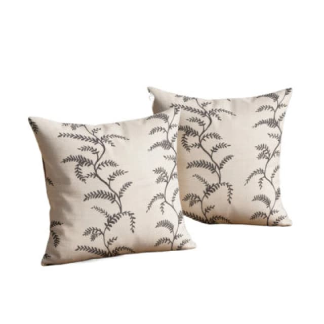 Luxury Living Linen Fern Outdoor Water-Repellant Cushion